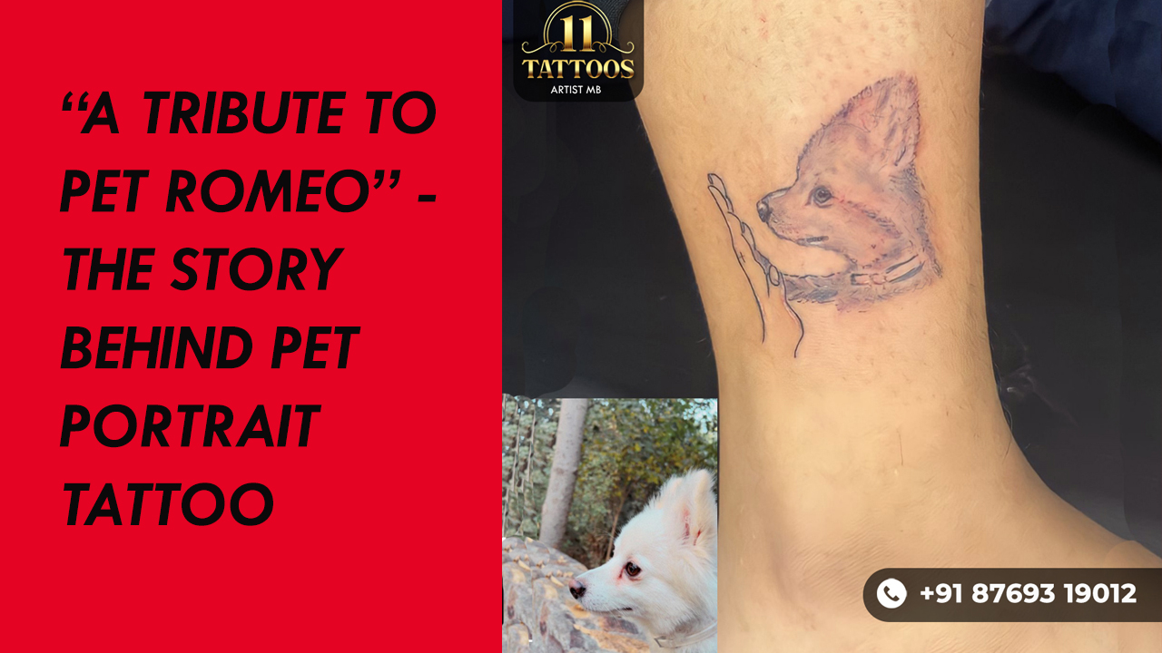 pet portrait tattoo