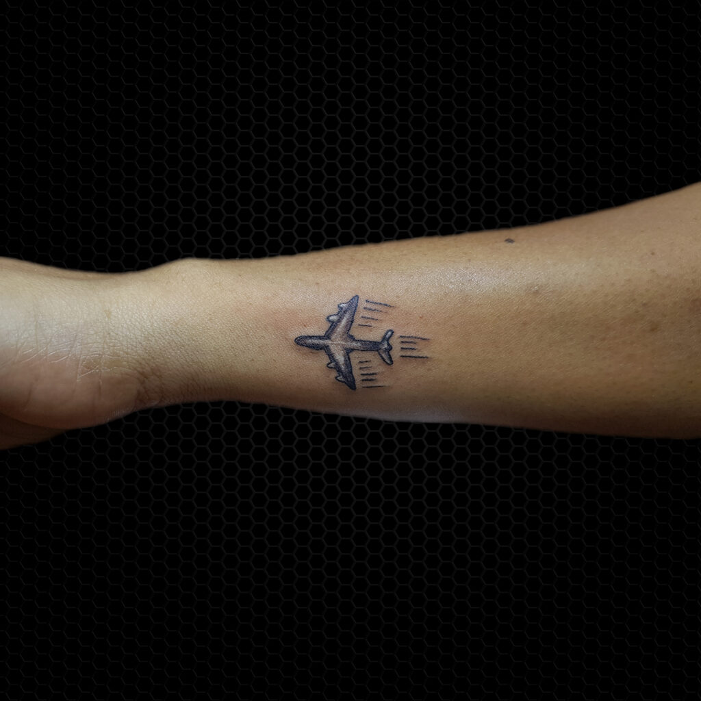 Aeroplane tattoo, Airplane tattoo