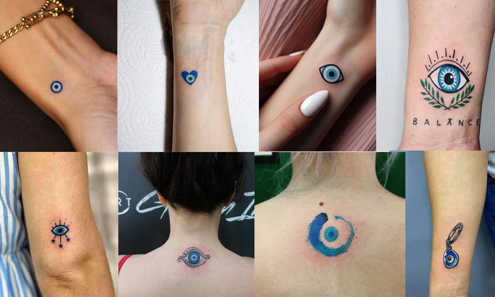 Blue Evil Eye Tattoo
