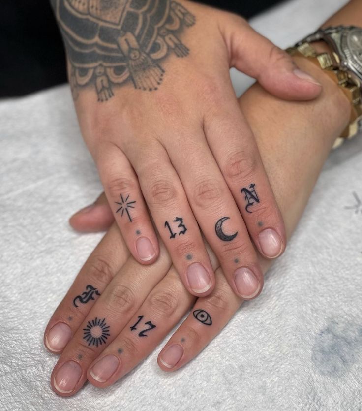 Simple Finger Tattoos For Male