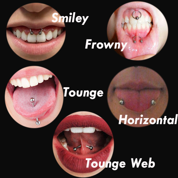 Oral Piercing Types
